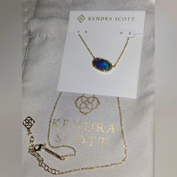 New KS Elisa Bronze Veined Lapis Turquoise Necklace💛💙 - Picture 4 of 13